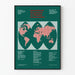 Vintage poster van het internationale symposium over vaccinatie tegen mazelen