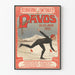 Vintage poster van internationale kunstschaatswedstrijd Davos 1905