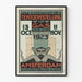 Vintage poster van de internationale gasexpositie 1923 Amsterdam