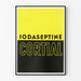 Decoratieve poster Iodaseptine Cortial ontwerp in twee kleuren