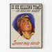 Propagandaposter Tweede Wereldoorlog Piloot Vlieger