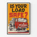 Vintage Poster Verkeersveiligheid Vrachtwagenbelading