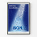 Vintage poster ISONAL voor zenuwachtige slapeloosheid