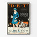 Vintage filmposter It met Clara Bow in blauw