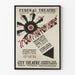 Vintage theaterposter « It Can't Happen Here » Federal Theatre New Jersey