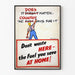 Vintage Poster Brandstofbesparing - Minder Uitgaven Thuis