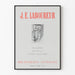 Tentoonstellingsposter J.E. Laboureur Nationale Bibliotheek 1954