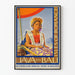 Vintage Java en Bali poster - Eilanden van Romantiek