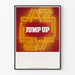 Muurposter Jazz Jump Up Neon Vintage