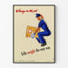 Vintage poster Jenny aan het werk - Gemakkelijk tillen van lasten