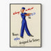 Retroposter Jenny aan het werk in Victory-stijl
