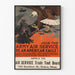 Vintage poster Join the Army Air Service - Historische wanddecoratie