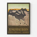 Vintage poster Jungfrau-Bahn Berner Oberland Zwitserland