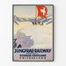 Muurposter Jungfrau-Bahn Bernese Oberland Zwitserland
