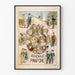 Vintage poster voor jeugdige pinafore - kinderlijke zeilillustratie