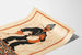 Vintage poster van traditionele muzikant met trommel