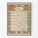 Vintage poster Kalender April 1896 Art Nouveau stijl