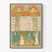Poster Kalender mei 1896 - Vintage illustratie Fleurie