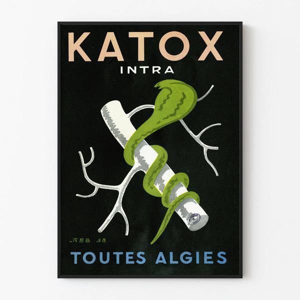 Vintage reclameposter Katox Zeewieren Intra