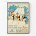 Vintage Gezondheid Gemeentelijke Tuberculose Poster - Blijf Fit, Doe Nu Uw Test