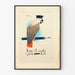Vintage poster papegaai met marine petje Keep It Under Your Hat