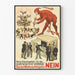 Vintage politieke poster - Protest tegen onverantwoord budgetbeheer