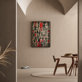 Pop Art Affiche - Abstracte Figuren