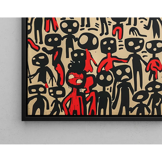 Pop Art Affiche - Abstracte Figuren