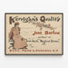 Vintage poster Kerrigan's Quality door Jane Barlow — ingelijst kunstwerk aan de muur