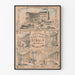 Vintage poster Keystone Marble Works Philadelphia voor wanddecoratie