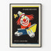 Vintage poster Kinderboekenweek 1955 clown en boek
