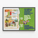 Vintage poster Kinderboekenweek - Week van het jeugdboek — ingelijst kunstwerk aan de muur