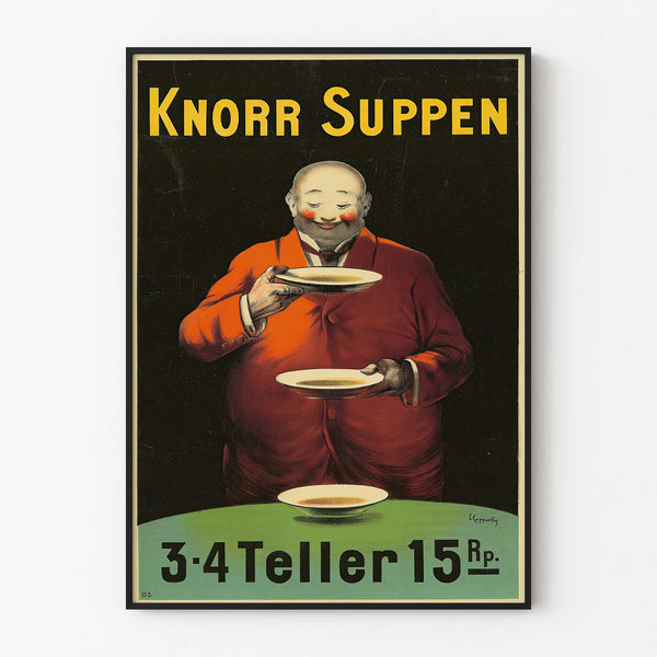 Vintage reclameposter Knorr Suppen voor muurdecoratie