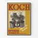 Vintage reclameposter opticien Koch Zürich kwaliteit
