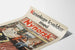 Vintage Noorse Nynorsk Krantenpagina Poster