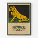 Vintage poster Kupferberg Gold gouden leeuw