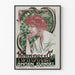 Vintage poster vrouwelijk lijst en andere bedrog portret vrouwelijk