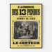Vintage poster L'Auberge des 13 pendus door Henry de Kock