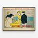 Vintage poster van Exquise Oesters La Caisse Simon — ingelijst kunstwerk aan de muur