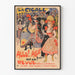 Vintage poster La Cigale Allo!..Allo! Theatrical revue