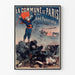Vintage poster La Commune de Paris 1871 door Castellani