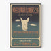 Vintage Japanse art deco poster met gestileerde voskop