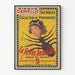 Vintage poster La Femme Araignée Cirque Daniellis
