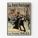 Vintage poster Le Petit Parisien Viviane - Groot ongepubliceerd roman van Pierre Sales