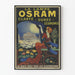 Vintage Poster La Lampe Osram - Clarity, Durability, Economy