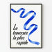 Poster De Snelste Overtocht - Minimalistische Muurdecoratie