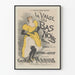 Vintage poster La Valse des Bas Noirs in geel en zwart
