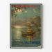 Vintage poster of Lake Annecy PLM Paris Lyon Mediterranean
