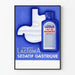 Vintage poster Lactoma Sédatif Gastrique Blauw en Wit