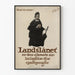 Vintage poster Landslånet: Beveilig uw spaargeld met een retrostijl